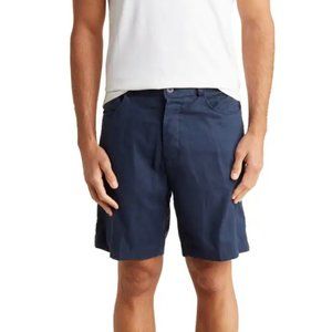 NWT Onia tretch Traveler Linen Blend Shorts - Navy